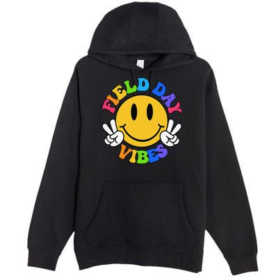 Field Day Vibes Funny For Teacher Happy Field Day 2025 Gift Premium Pullover Hoodie
