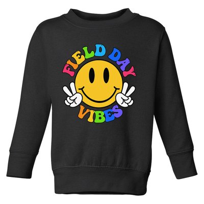 Field Day Vibes Funny For Teacher Happy Field Day 2025 Gift Toddler Sweatshirt