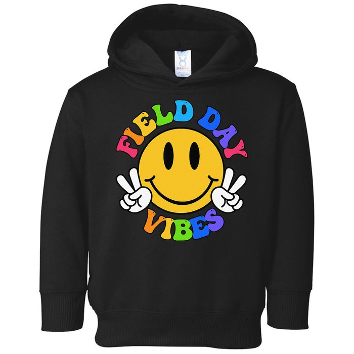 Field Day Vibes Funny For Teacher Happy Field Day 2025 Gift Toddler Hoodie