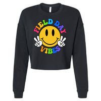Field Day Vibes Funny For Teacher Happy Field Day 2025 Gift Cropped Pullover Crew