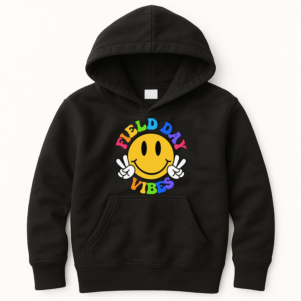 Field Day Vibes Funny For Teacher Happy Field Day 2025 Gift Kids Hoodie