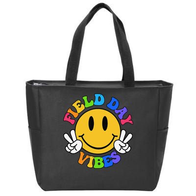 Field Day Vibes Funny For Teacher Happy Field Day 2025 Gift Zip Tote Bag