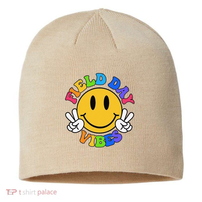 Field Day Vibes Funny For Teacher Happy Field Day 2025 Gift Sustainable Beanie