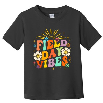 Field Day Vibes Funny Groovy Teacher Field Day 2024 Toddler T-Shirt