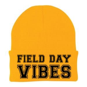 Field Day Vibes School Sport Teams Students Teachers Gift Cool Gift Knit Cap Winter Beanie