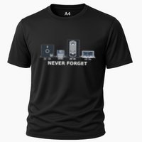Floppy Disk Vhs Cassette Never Forget Geek History Performance Shirt