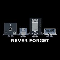 Floppy Disk Vhs Cassette Never Forget Geek History Performance Shirt