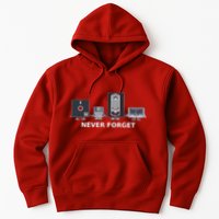 Floppy Disk Vhs Cassette Never Forget Geek History Hoodie