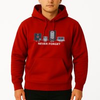Floppy Disk Vhs Cassette Never Forget Geek History Hoodie