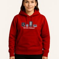 Floppy Disk Vhs Cassette Never Forget Geek History Hoodie