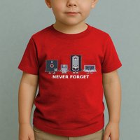 Floppy Disk Vhs Cassette Never Forget Geek History Toddler T-Shirt