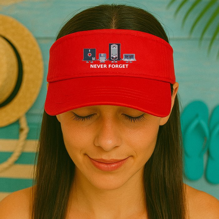Floppy Disk Vhs Cassette Never Forget Geek History Visor