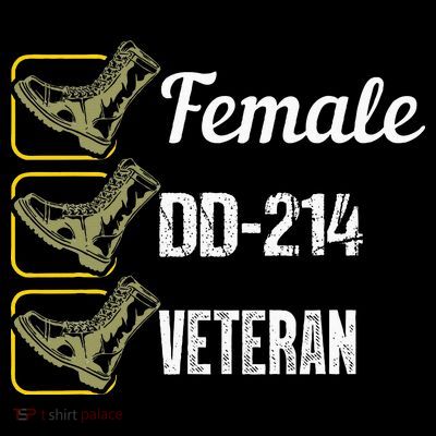 Female Dd214 Veteran T-Shirt