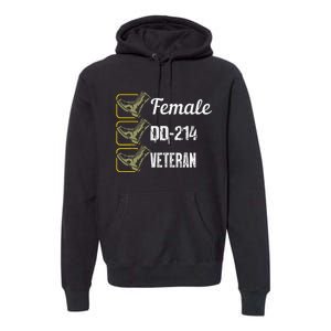 Female Dd214 Veteran Premium Hoodie