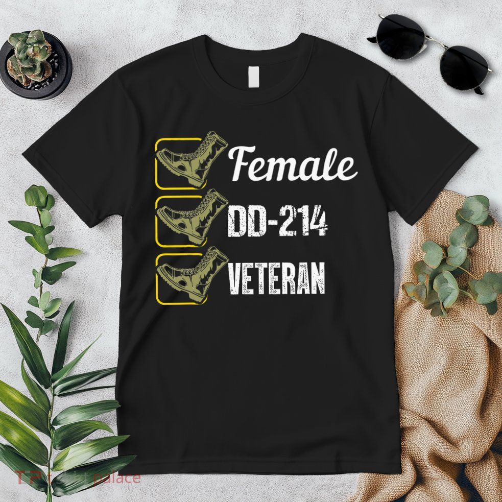 Female Dd214 Veteran Premium T-Shirt