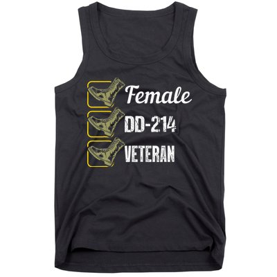 Female Dd214 Veteran Tank Top