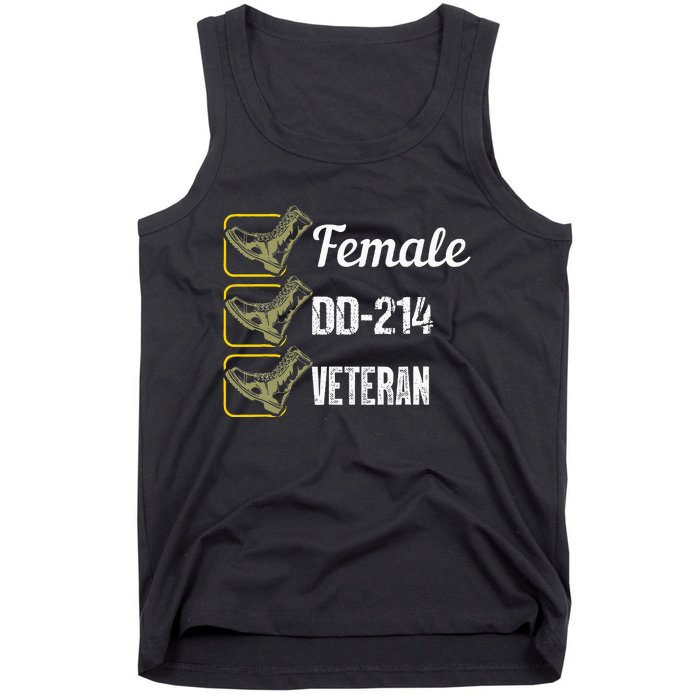 Female Dd214 Veteran Tank Top