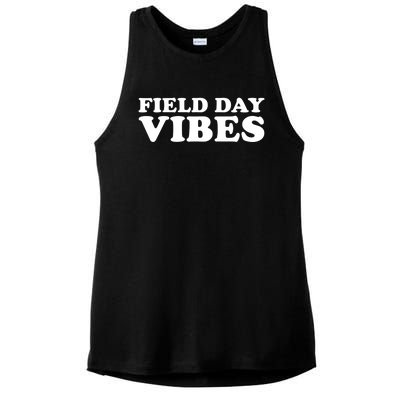 Field Day Vibes School Sport Teams Students Teachers Gift Ladies PosiCharge Tri-Blend Wicking Tank