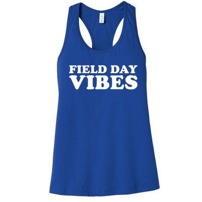 Field Day Vibes School Sport Teams Students Teachers Gift Women's Racerback Tank