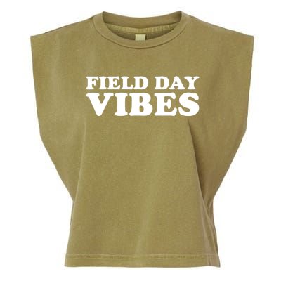 Field Day Vibes School Sport Teams Students Teachers Gift Garment-Dyed Women's Muscle Tee