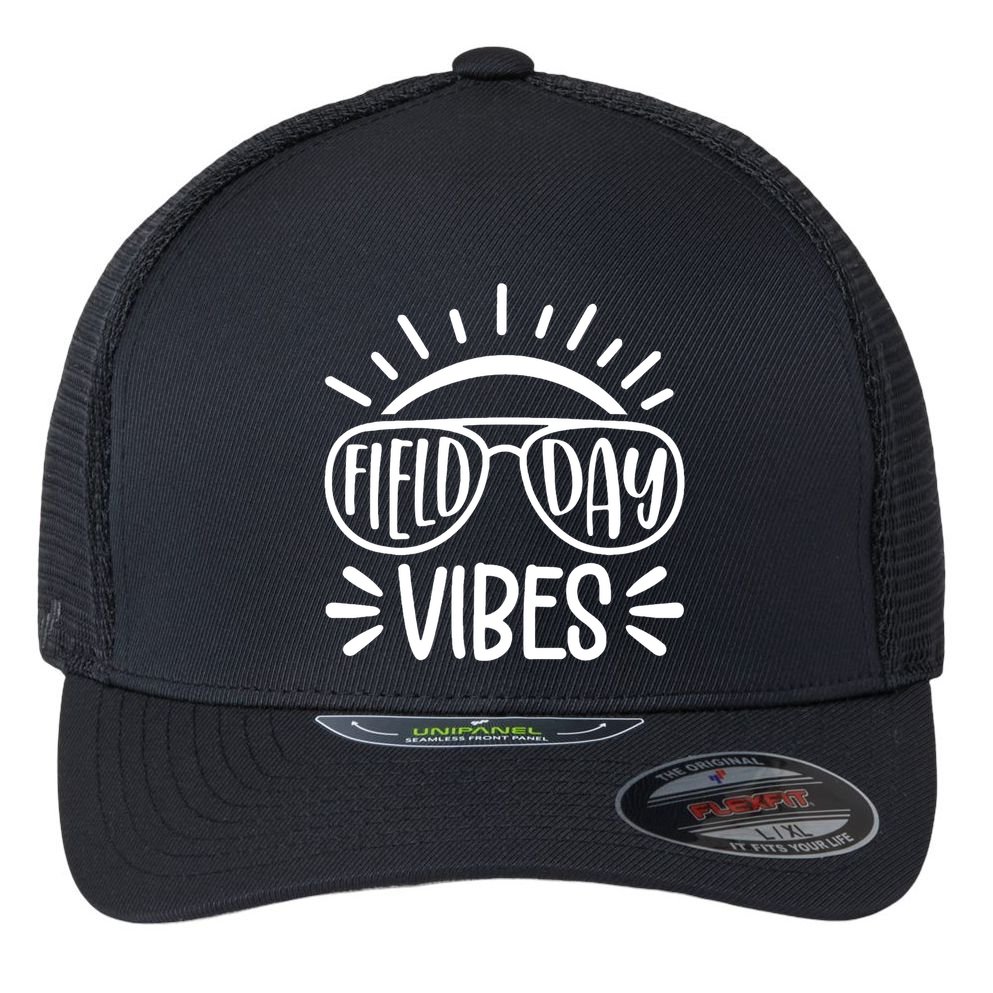Field Day Vibes Summer Flexfit Unipanel Trucker Cap