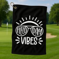 Field Day Vibes Summer Golf Towel