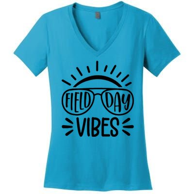 Field Day Vibes Summer Women's V-Neck T-Shirt