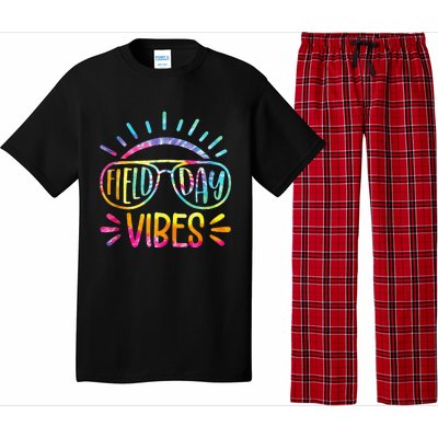 Field Day Vibes Tie Dye Last Day Of School Cool Game Day Pajama Set