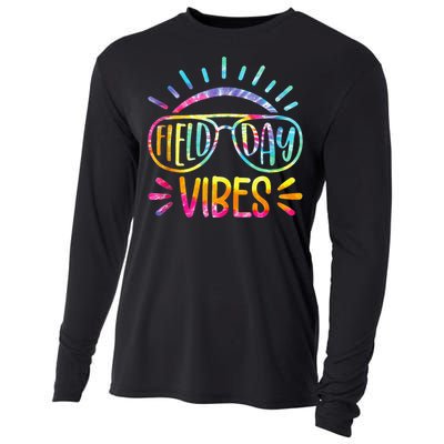 Field Day Vibes Tie Dye Last Day Of School Cool Game Day Cooling Performance Long Sleeve Crew