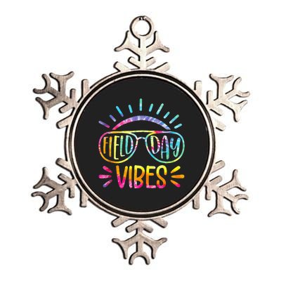 Field Day Vibes Tie Dye Last Day Of School Cool Game Day Metallic Star Ornament