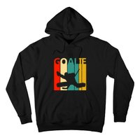 Father's Day Vintage Ice Hockey Goalie Gift Hoodie