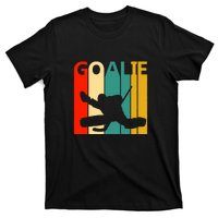 Father's Day Vintage Ice Hockey Goalie Gift T-Shirt