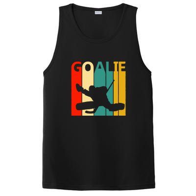 Father's Day Vintage Ice Hockey Goalie Gift PosiCharge Competitor Tank