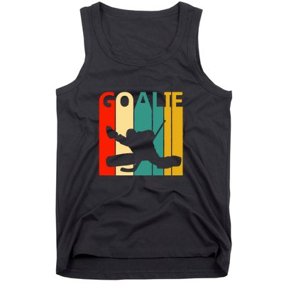 Father's Day Vintage Ice Hockey Goalie Gift Tank Top