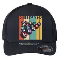 Father's Day Vintage Billiards Pool Player Gift For Dad Flexfit Unipanel Trucker Cap