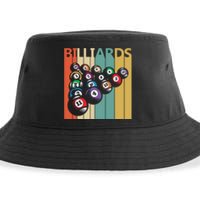 Father's Day Vintage Billiards Pool Player Gift For Dad Sustainable Bucket Hat