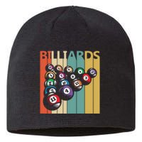 Father's Day Vintage Billiards Pool Player Gift For Dad Sustainable Beanie