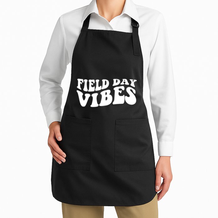 Field Day Vibes Retro Full-Length Apron With Pockets