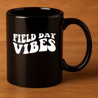 Field Day Vibes Retro 11oz C Handle Ceramic Mug