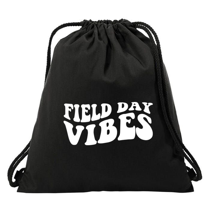 Field Day Vibes Retro Drawstring Bag