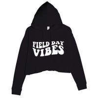 Field Day Vibes Retro Crop Fleece Hoodie