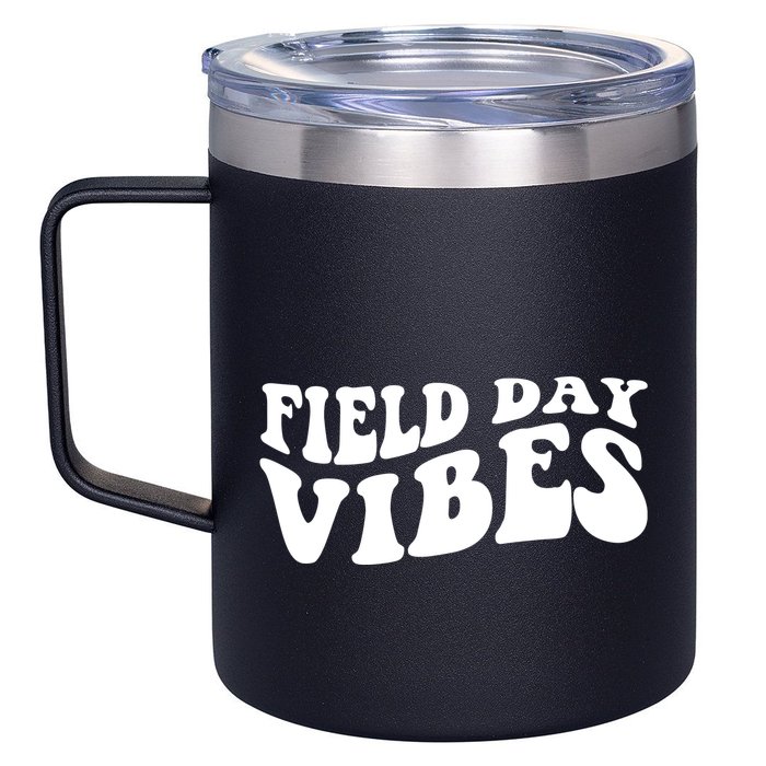 Field Day Vibes Retro 12oz Stainless Steel Coffee Mug