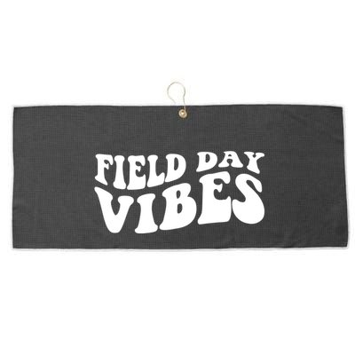 Field Day Vibes Retro Large Microfiber Waffle Golf Towel