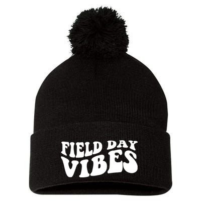 Field Day Vibes Retro Pom Pom 12in Knit Beanie