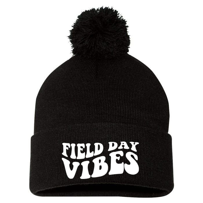 Field Day Vibes Retro Pom Pom 12in Knit Beanie