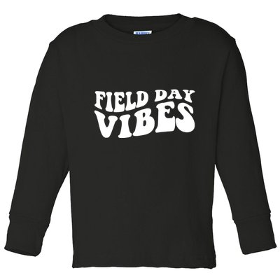 Field Day Vibes Retro Toddler Long Sleeve Shirt