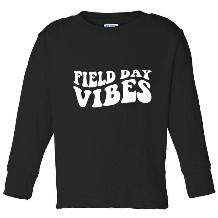 Field Day Vibes Retro Toddler Long Sleeve Shirt