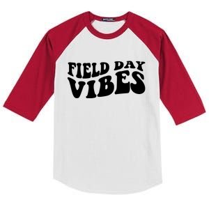 Field Day Vibes Retro Kids Colorblock Raglan Jersey