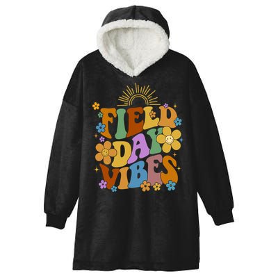 Field Day Vibes Colorful Floral Hooded Wearable Blanket