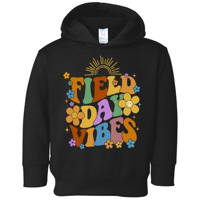 Field Day Vibes Colorful Floral Toddler Hoodie